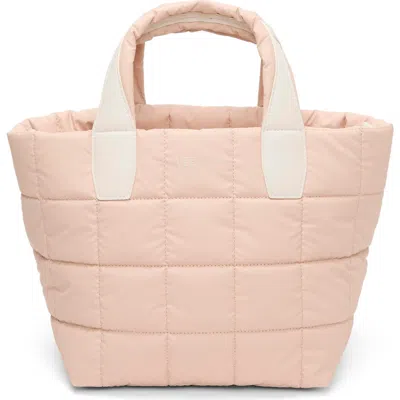 Veecollective Small Porter Quilted Recycled Nylon Tote In Pink