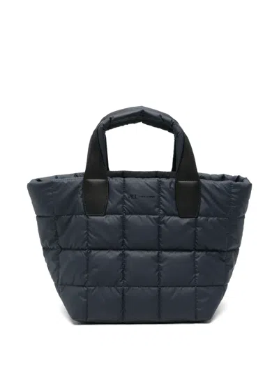 Veecollective Small Porter Quilted Tote Bag In Black