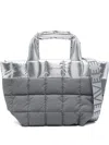 Veecollective Small Porter Quilted Tote Bag In Gray