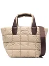 Veecollective Medium Porter Quilted Tote In Braun