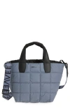 Veecollective Small Porter Water Repellent Quilted Tote In Gray