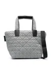 Veecollective Small Vee Geometric Tote Bag In Grey