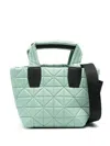 Veecollective Small Vee Padded Tote Bag In Green
