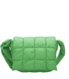 Veecollective Quilted Padded Shoulder Bag In Green