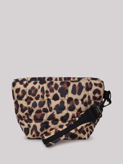 Veecollective Vee Collective Leopard-print Padded Clutch In Animal Print