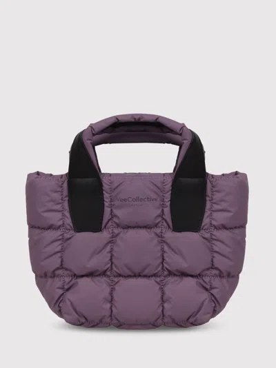 Veecollective Vee Collective Mini Porter Handbag In Purple