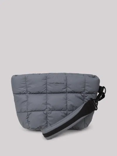 Veecollective Vee Collective Mini Porter Quilted Shoulder Bag In Black