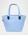 Veecollective Vee Medium Vinyl Tote Bag In Blue