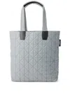 Veecollective Vee Shopper Quilted Tote Bag In Grey