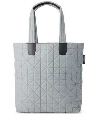 Veecollective Vee Shopper Quilted Tote Bag In Grey