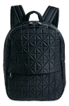 Veecollective Vee Water Repellent Quilted Nylon Backpack In Black