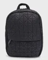Veecollective Water-resistant Quilted Nylon Backpack In Black