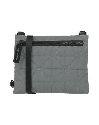 Veecollective Woman Cross-body Bag Grey Size - Nylon, Leather