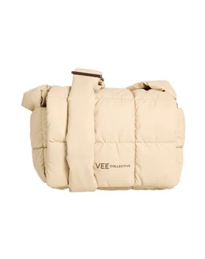 Veecollective Woman Cross-body Bag Beige Size - Recycled Nylon