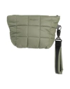 Veecollective Woman Handbag Military Green Size - Recycled Nylon, Leather In Green