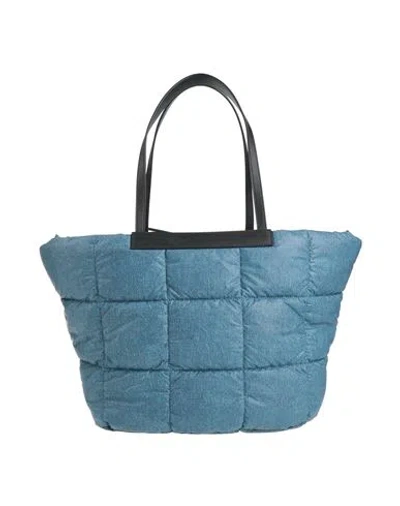 Veecollective Woman Handbag Slate Blue Size - Recycled Nylon, Textile Fibers