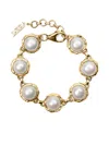 Veert 18k Yellow Gold Vermeil Bracelet In Multi
