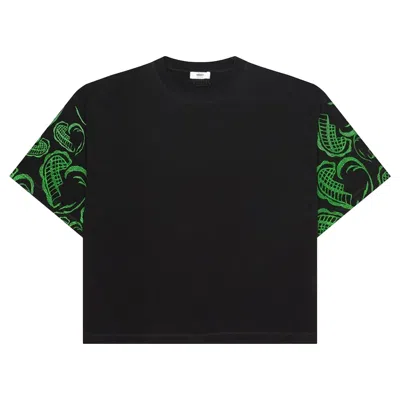 Pre-owned Veert Heart Embroidered T-shirt 'black'