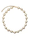 Veert The Pearl Circle Necklace In Gold