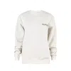 Veeva Women's Grey  Crewneck Sweatshirt In White