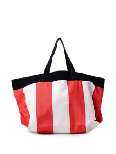 Vega Sicilia Pier Sicilia Striped Tote Bag In Red