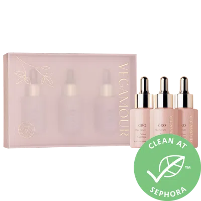 Vegamour Gro Hair Serum Trio Set For Thinning Hair 3 X 1 oz / 3 X 30 ml