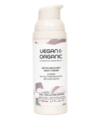 Vegan&amp;organic Detox Recovery Night Cream 50 ml In White