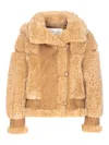Vegancode Faux-shearling Jacket In Brown
