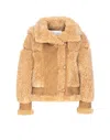 Vegancode Beige Jacket Removable Hood In Multi