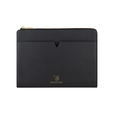Veganologie Black Eden Apple Leather Laptop Sleeve