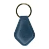 Veganologie Blue Keyring Made From Wastea In Indigo