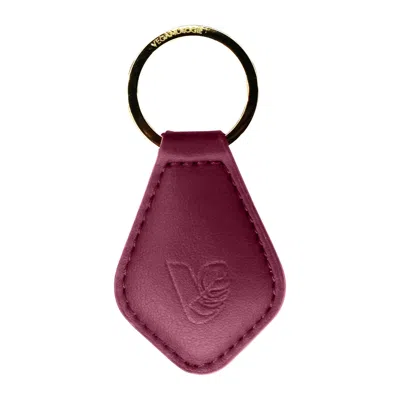 Veganologie Red Keyring Made From Wastea In Syrah
