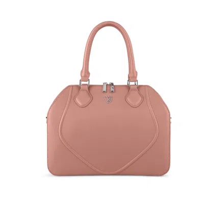 Veganologie Women's Pink / Purple Gemma Tote Bag In Blush In Rose Gold