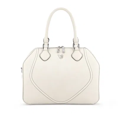 Veganologie Women's White Gemma Tote Bag In Pearl