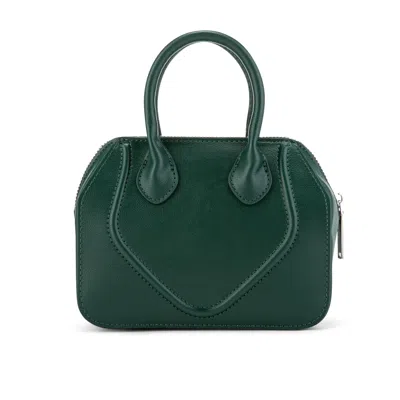 Veganologie Women's Green Mini Gemma Handbag In