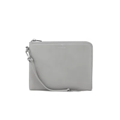 Veganologie Women's Grey Demi Pouch In Mineral - Large In Gray