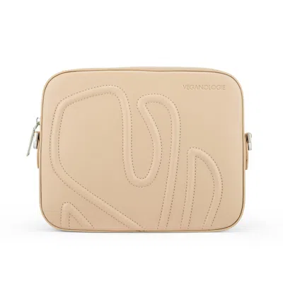 Veganologie Women's Neutrals Maze Crossbody Bag In Oat Milk