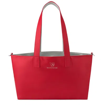 Veganologie Women's Palindrome Reversible Tote In Red