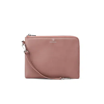 Veganologie Women's Pink Demi Pouch In Blush - Large