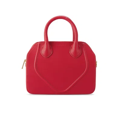 Veganologie Women's Red Gemma Crossbody Bag In Empire