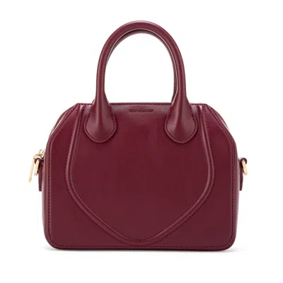 Veganologie Women's Red Gemma Crossbody Bag In Syrah