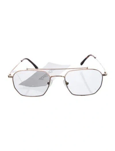 Pre-owned Vehla Bowie Vs223 Square Sunglasses In Gold