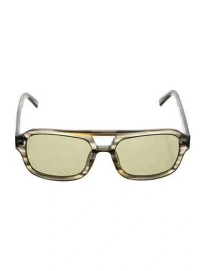 Pre-owned Vehla Dixie Square Sunglasses In Green
