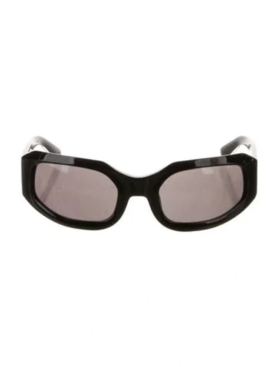 Pre-owned Vehla Round Tinted Sunglasses In Black