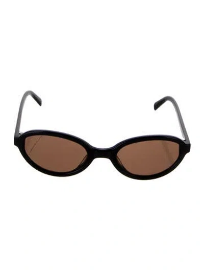 Pre-owned Vehla Round Tinted Sunglasses In Black