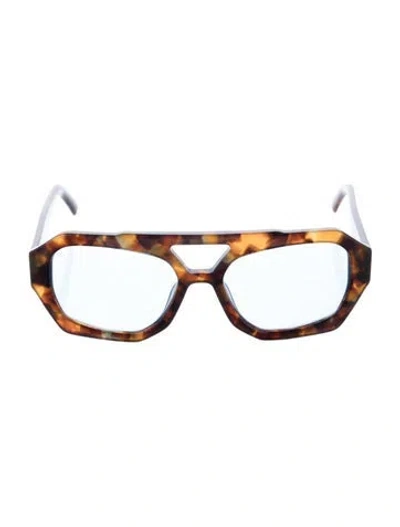 Pre-owned Vehla Square Mirrored Sunglasses In Brown