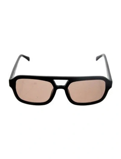 Pre-owned Vehla Square Tinted Sunglasses In Black