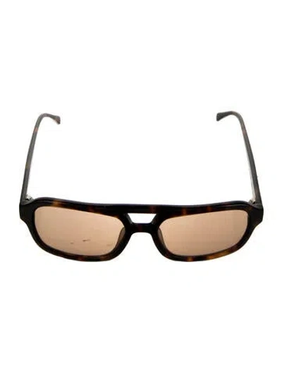 Pre-owned Vehla Square Tinted Sunglasses In Brown