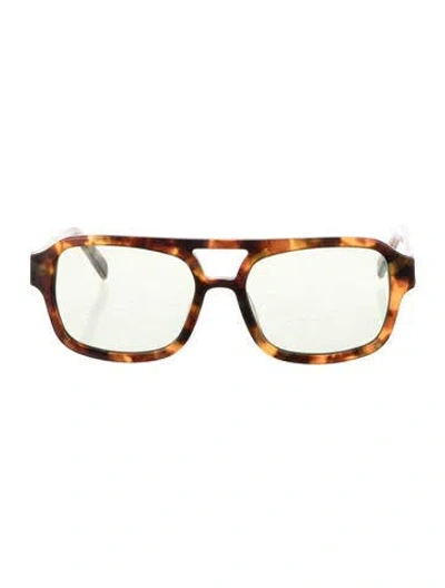 Pre-owned Vehla Square Tinted Sunglasses In Brown