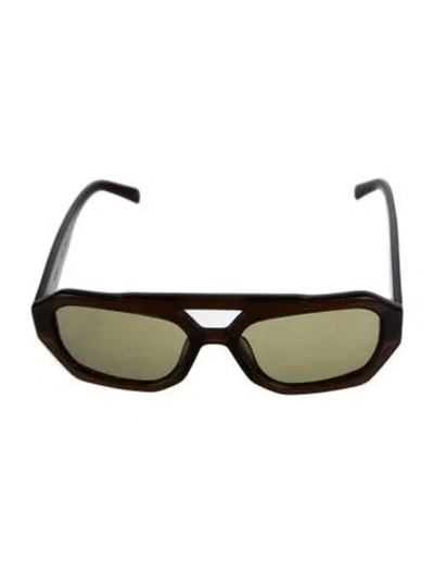 Pre-owned Vehla Square Tinted Sunglasses In Brown